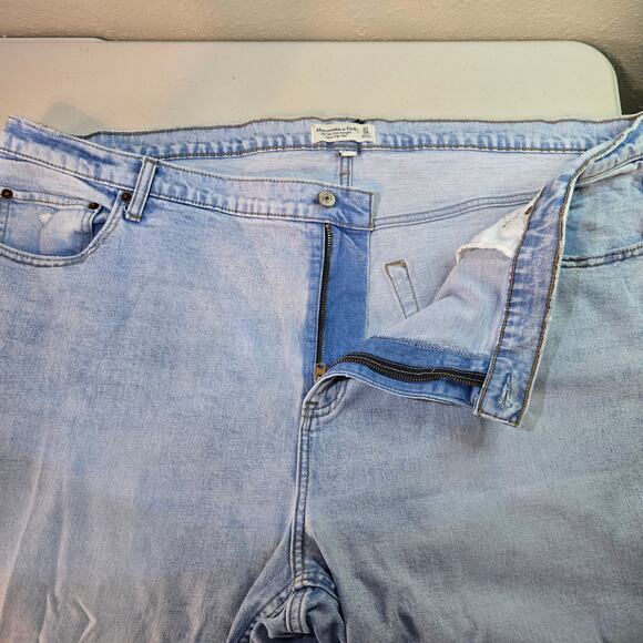 Abercrombie & Fitch Ultra High Rise The '90s Slim Straight Curve Love Jean Sz 37 - Picture 2 of 6